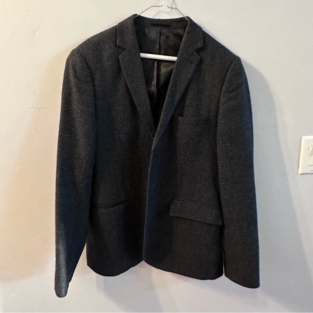 Topman men’s gray wool striped blazer size 40